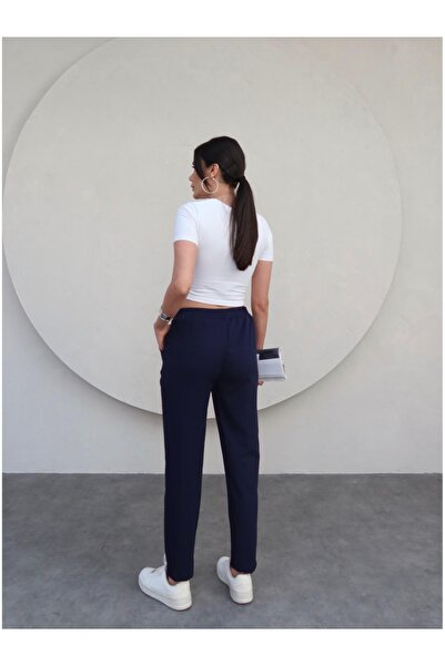 ESRAHELVACI Elastic Waist Trousers with Lacing Detail