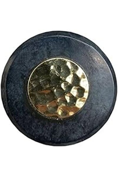 Genel Markalar System Çap 38Mm Siyah Düğme Kulp/Doğal Taş