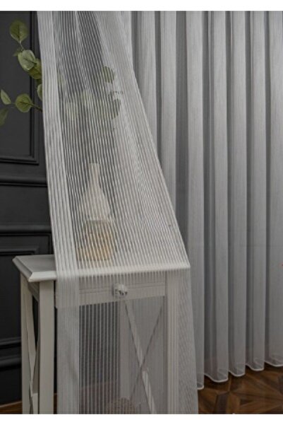 farbateks Κουρτίνα από πλισέ τούλι 2 στρώσεων με ρίγες Thor