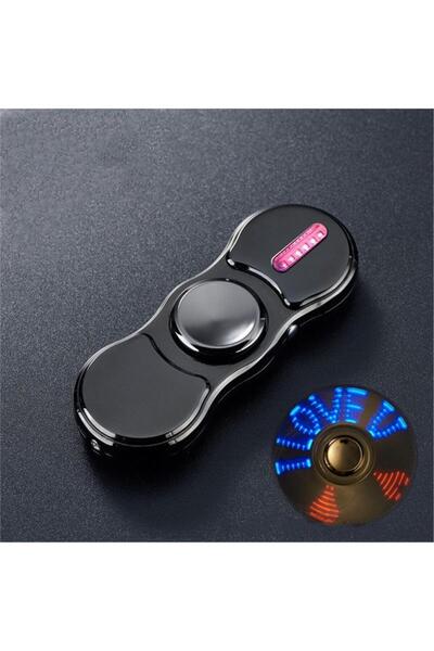 Anka Stres Çarklı Işıklı Usb Şarjlı Tesla Çakmak Füme