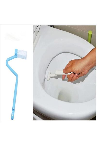 Hayveys Mini Toilet Bowl Brush V-Shaped Toilet Fine Bottoming Cleaning Brush