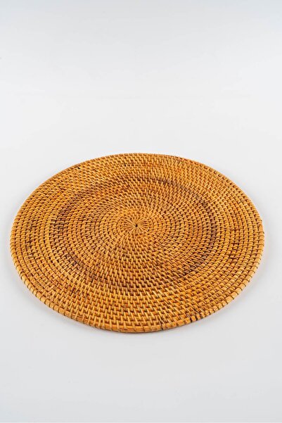 Viva La Vita Bambu Naturel Bambu Yuvarlak 4'lü Supla Seti