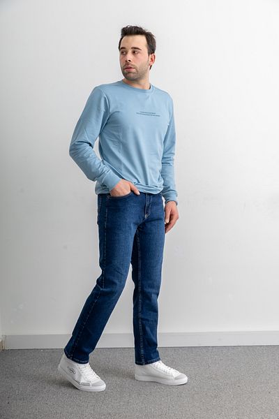 Yüksel Ergül Men's Comfortable Fit Premium Fabric Oversize Crochet Jeans