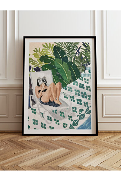 HOMEPACK Jedna drvena uokvirena slika, jednodijelni poster, slika TK/996