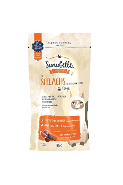 Sanabelle Snack Kömür Balıklı Ve Incirli Kedi Ödülü 55 gr