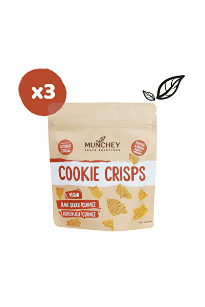 MUNCHEY 40gr 3'lü Cookie Crisps Zencefil & Tarçın