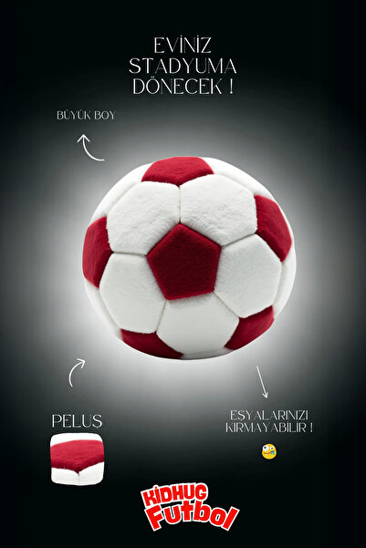 KidHug Ev İçin Peluş Futbol Topu Büyük Boy Eşyalarınız Kırılmayabilir -_-
