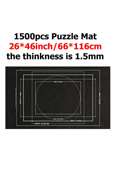 Choice 1500pcs mat black Puzzle Storage Mat Anti Slip Felt Fabric Portable Storage Blanket Tool 1500-3000 C