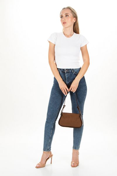 Newish Women's Adjustable Cross Strap Cross Hand And Shoulder Baguette Bag Handle Bag
