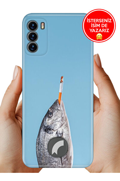 Reeder S19 Max Pro S Kılıf Lüks Desenli Silikon Cover Case Fish Smoke