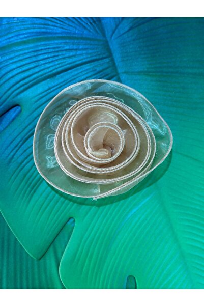 Gönülden Tasarım Žuti set od 14 cm sa Til reljefnih cvetnih dodataka za šivan...