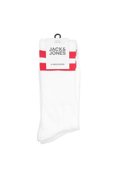 Jack & Jones Ciorapi JACK &JONES Eli Tenis 5-pachet - 12228660-Alb