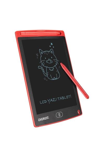 Genel Markalar EV-DY100 8,5" Kırmızı Tek Tuşla Sil Dijital Yazı Tahtası Yazı ...