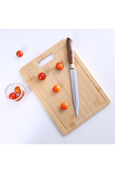 ROYALFORD RF9498 Organic Bamboo Cutting Board, 330x230x14 MM