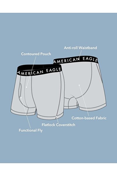 AMERICAN EAGLE AEO 4.5" Classic Boxer Brief 3-Pack