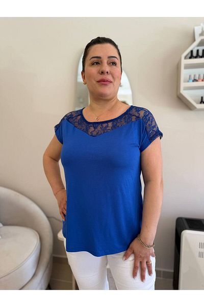 garajmood Μπλούζα με γιακά με δαντέλα Borda
