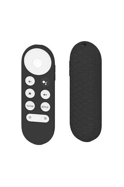 Choice black Silicone Protective Case for 2020 Google Chromecast SmartTV Remote Control Non-slip Soft Durab