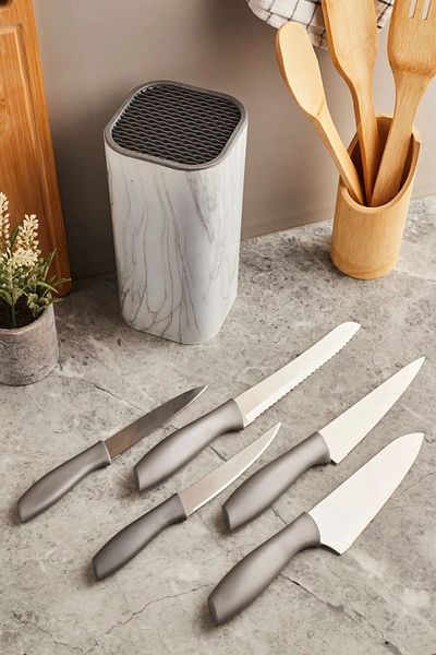 Rooc Luxury Knife Set White 5 Piece (Blade) Knife Set