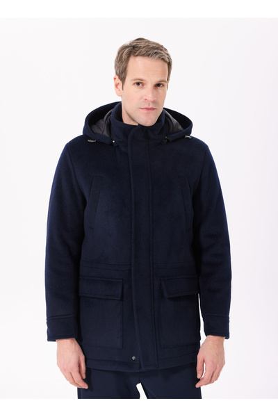 ALTINYILDIZ CLASSICS Altınyıldız Classics Navy Blue Men's Coat Coe072510033