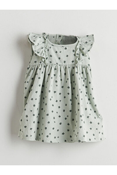 LC Waikiki Φόρεμα κοριτσιού με λαιμόκοψη λουλουδάτο