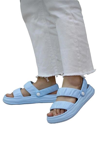 Liger BLUE Sandale de damă ușoare și confortabile - pentru plajă și piscină