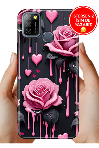 casetube İnfinix Smart 5 Kılıf Desenli Baskılı Kamera Korumalı Silikon Akan G...