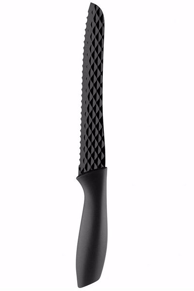 Rooc Diamond Series Teflon Coated Blade Bread Knife Black Bread Knife