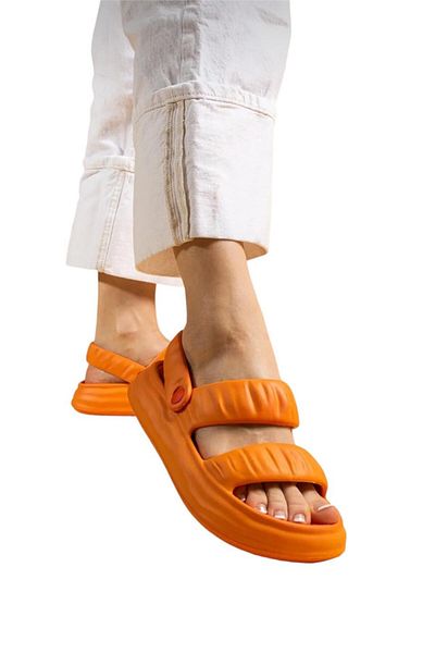 Liger Sandale de damă ușoare și comode - Beach Pool ORANGE