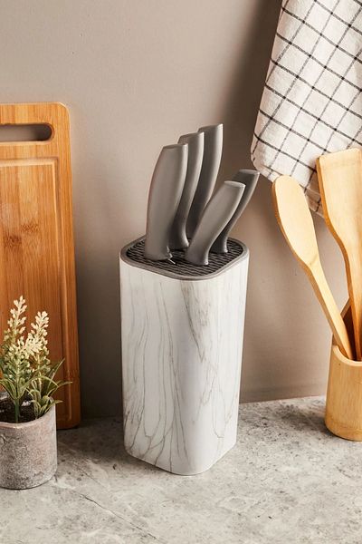 Rooc Luxury Knife Set White 5 Piece (Blade) Knife Set