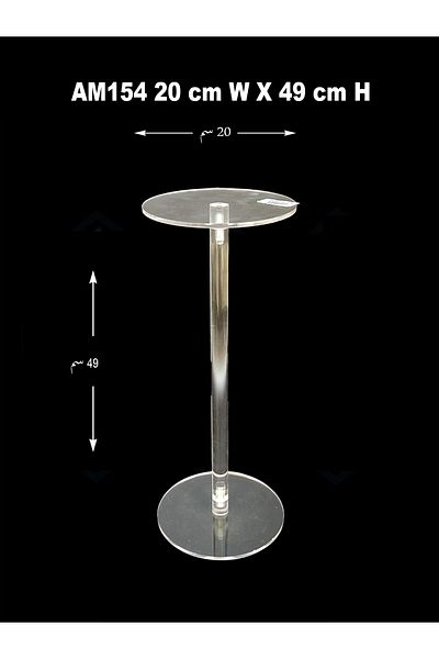 TrentonGCC Round Acrylic Table – 20 W x 49 H - CM