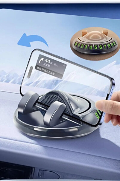 Kitchen Dream 360 Dönebilen Numaratörlü Araç İçi Premium Telefon Tutucu Yapış...