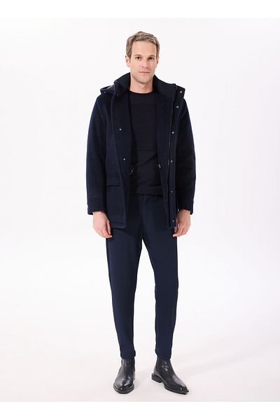 ALTINYILDIZ CLASSICS Altınyıldız Classics Navy Blue Men's Coat Coe072510033