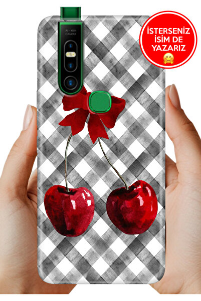 casetube İnfinix S5 Pro Kılıf Desenli Baskılı Kamera Korumalı Silikon Kiraz M...