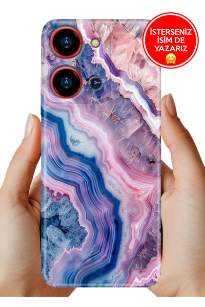 Reeder S19 Max Pro S Zoom Kılıf Lüks Desenli Silikon Cover Case Flues Ametist