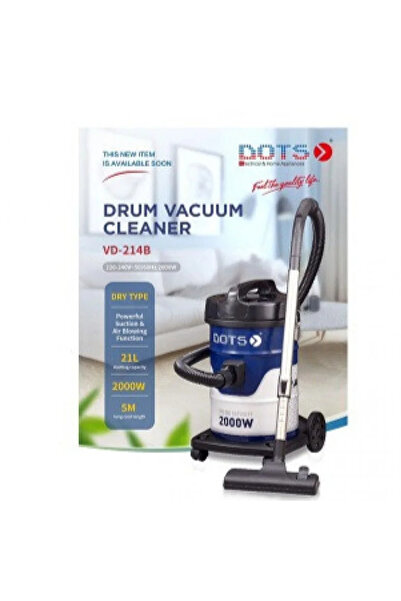 DOTS Drum Vacuum Cleaner 21L 2000W VD-214B - Blue
