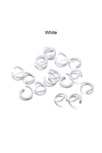 Choice 8 مم × 100 قطعة بيضاء 100 قطعة/الوحدة 1.2 × 8 مم حلقات قفز معدنية ملون...