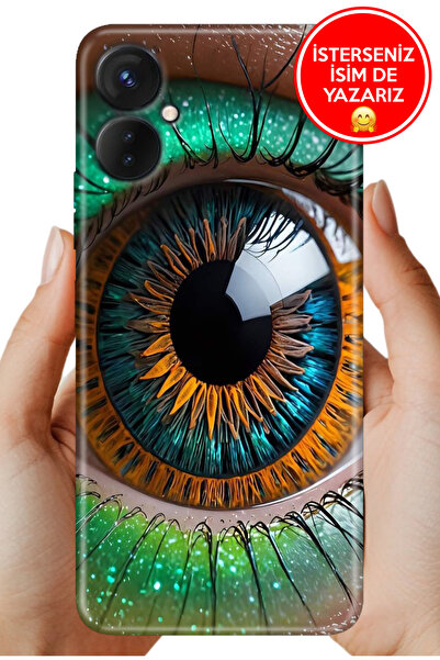 TECNO Spark 9-Pro (KH7n) Kılıf Desenli Baskılı Lens Korumalı Silikon Nadir Göz