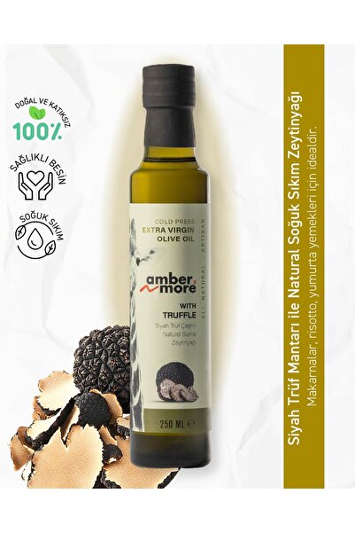 AMBERNMORE Siyah Trüf Çeşnili Naturel Sızma Zeytinyağı