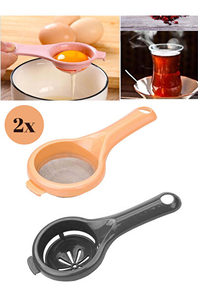 MappleHome Çay Süzgeci ve Yumurta Ayırıcı 2'li Set