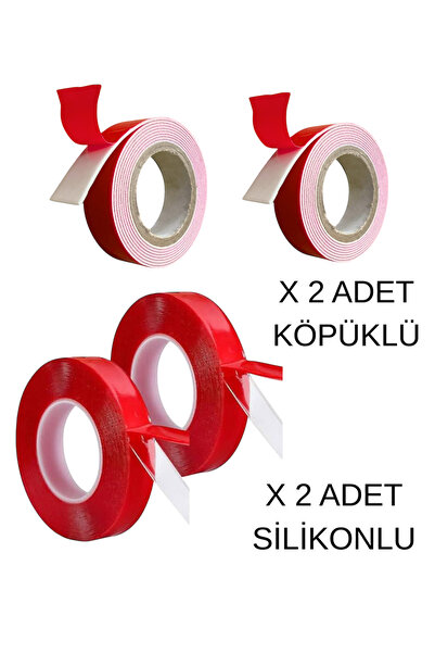 Atx Çift Taraflı Bant Güçlü Kalın 4 ADET