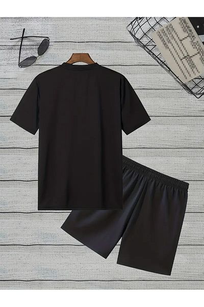 PENTHİLUS Balance Summer Sportswear Set - Printed T-Shirt and Shorts