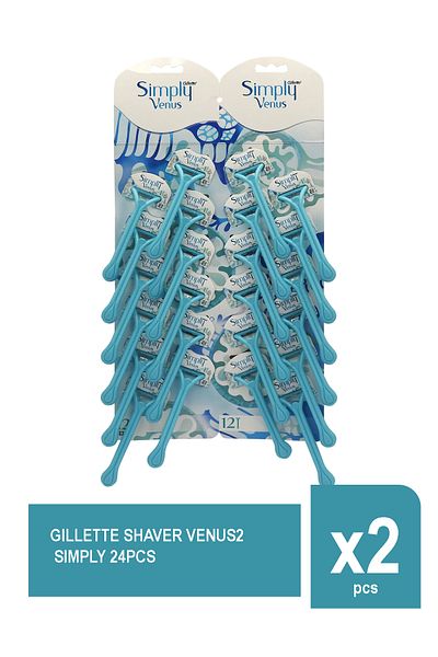 Gillette SHAVER VENUS2 SIMPLY 24PCS X 2