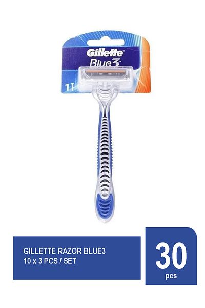 Gillette RAZOR BLUE3 10PCS/SET x 3