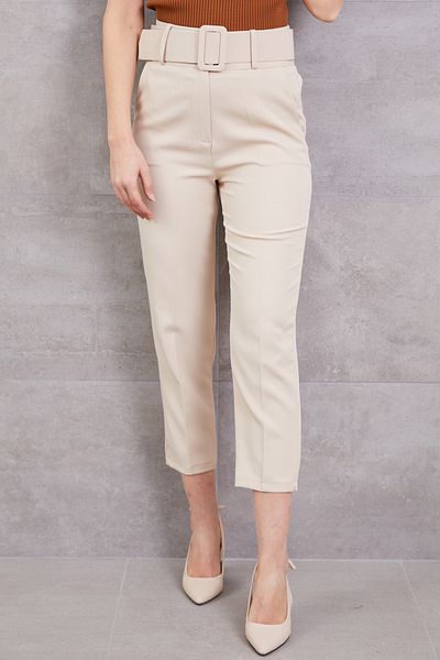 DPARİS High Waist Belted Trousers