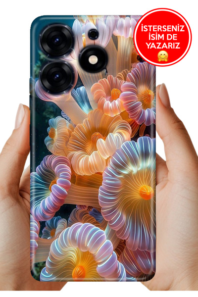 TECNO Spark Go 2024 Kılıf Desenli Baskılı Kamera Korumalı Silikon Okyanustaki...