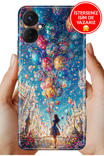 TECNO Spark 9-Pro Kılıf Desenli Baskılı Kamera Korumalı Silikon Mutlu Kız