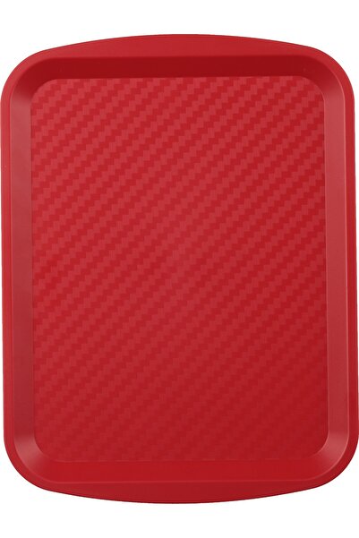 Pitec Plastik Enjeksiyon Teknolojileri 27 x 36 Plastik Servis Tepsisi - Kırmı...