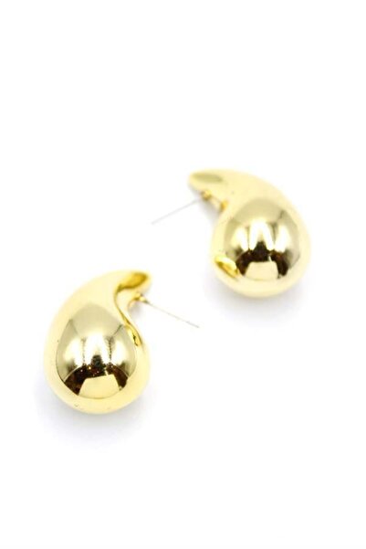 MENESSA أقراط متدلية ذهبية متوسطة الحجم