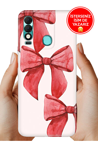 TECNO Spark 8T (KG6p) Kılıf Kamera Korumalı Full Desen Arka Silikon Kurdele S...