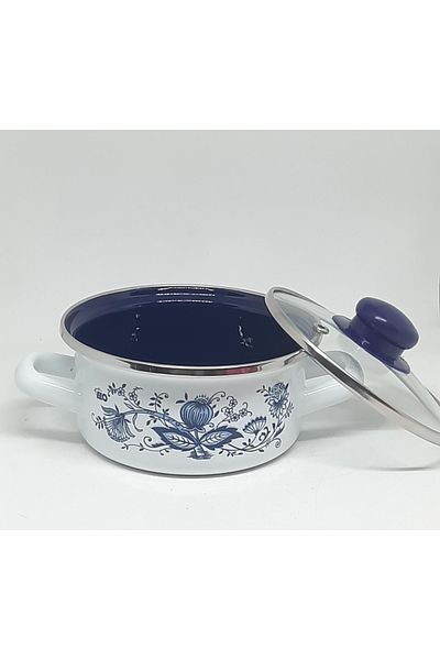 Avşar Enamel Evi̇m 14 cm 1 Liter Poppy Enamel Pot